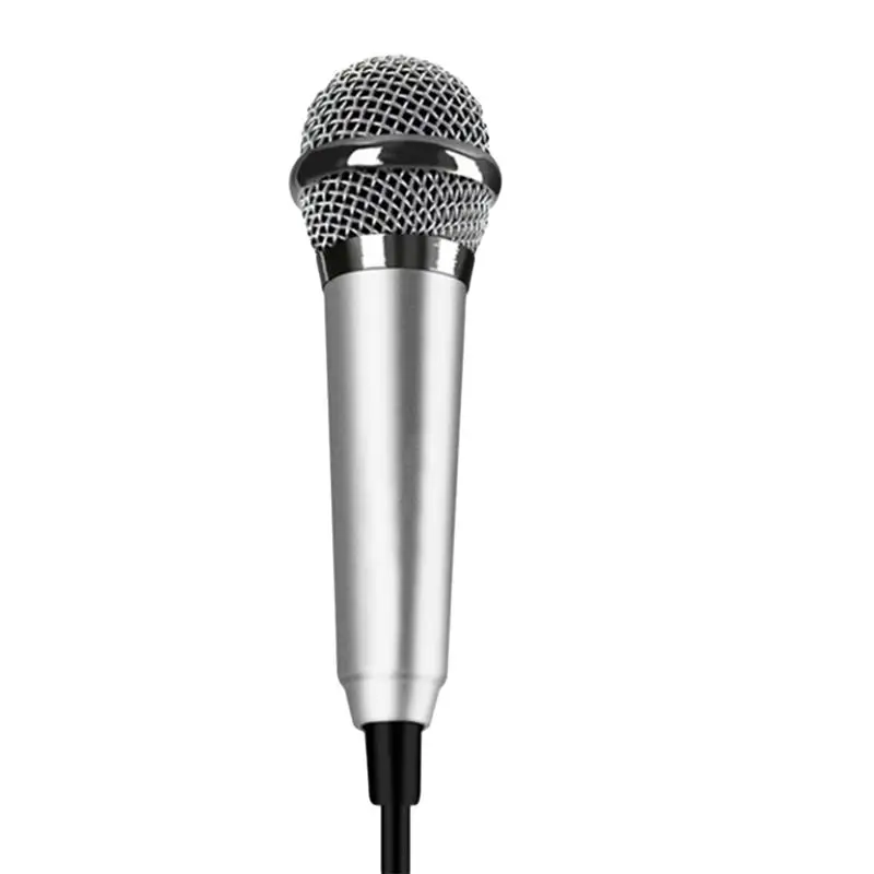 Portabil Stereo de 3,5 mm Studio Mic KTV Karaoke Mini Microfon Pentru Telefon Inteligent Laptop PC Desktop Portabile Audio Microfon