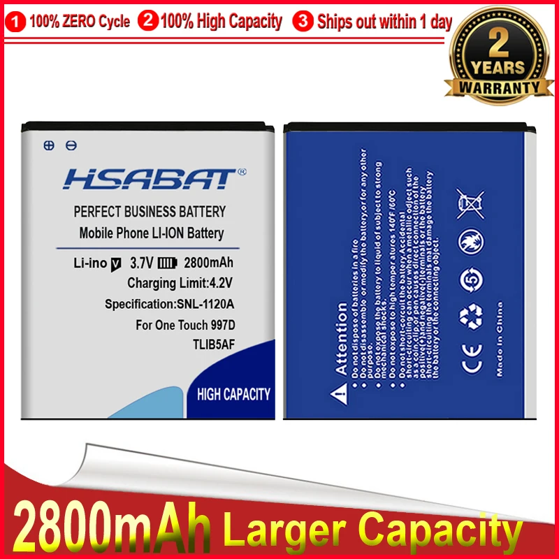 HSABAT Baterie pentru Alcatel one touch TLiB5AF Pop C5 OT5036 OT5036D OT-5036 OT-5036D TCL S800 S710 997D OT-997 OT997 503