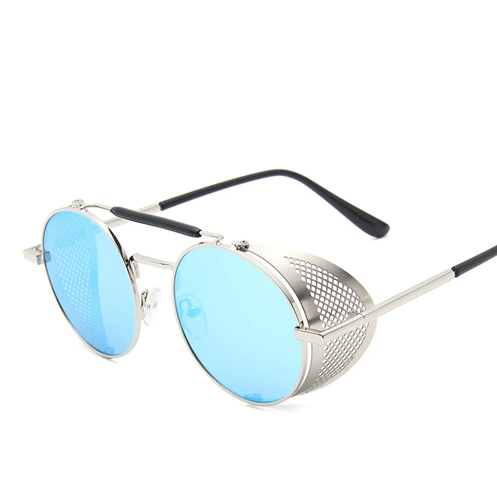 2020 Nou Retro Steampunk ochelari de Soare Barbati Rotund Design de Lux Ochelari de Soare Metal Punk Abur Ochelari de vedere Pentru Femei UV400 Gafas de Sol