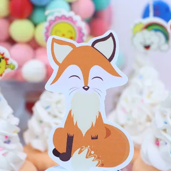 Animalele Din Pădure Fox Box Cutie De Bomboane Cutie De Cadou Cupcake Cutie Boy Petrecere De Aniversare Pentru Copii Provizii Decor Eveniment Consumabile Partid