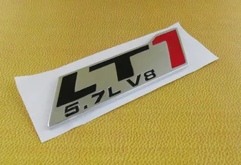 Auto Chrome Red LT1 5.7 L V8 Emblema, Insigna Autocolant