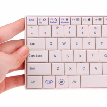 Bluetooth Tastatură cu Touchpad-ul Ultra Slim Mini Tastatura Wireless cu TouchPad Mouse-ul pentru iOS, Windows, Android cu Funcție Dublă