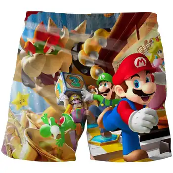 Cele mai recente Harajuku Clasic jocuri Super Mario copil Băieți și fete pantaloni scurți Super Smash Bros 3D pantaloni scurți hip hop pantaloni scurți de uzură stradă