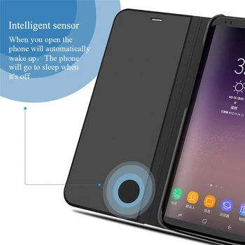 Clear View Smart Mirror Flip Caz de Telefon pentru Samsung Galaxy S10 S10e Plus 5G 360 de Protecție Camshield Capacul din Spate S 10 E Lite 2019