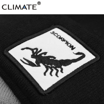 CLIMA Scorpion Beanie Animal Rece de Iarnă Pălărie Cald Beanie Black Scorpion Pălării de Iarnă de Iarnă Om Mens Beanie Animal Logo-ul