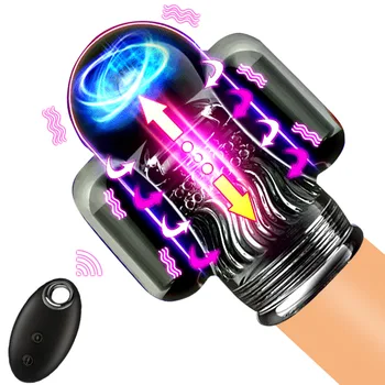 Control Wireless Glans Penis Vibrator Antrenor Masturbater Pentru Bărbați Dată Jucării Pentru Adulți Bărbați Extender Produse