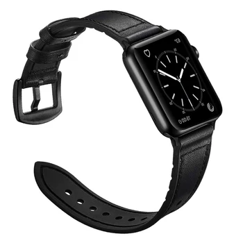 Curea pentru apple watch band 4 5 44mm 40mm apple watch band 42mm 38mm iwatch centura 3/2/1 silicon&Vintage din Piele brățară