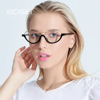 DECI&EI de Moda Ochi de Pisică ochelari de Soare Femei Vintage Unic Semi-Metal Ochelari de Clar Gradient Doamnelor Ochelari de Soare Nuante UV400 Bărbați