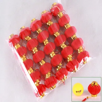 Destul de (25pcs/pachet) Roșu Lanterne Chinezești Tradiționale,Festivalul/ Nunta/ Petrecere Decoratiuni/petrecerea Mini Layout Felinar