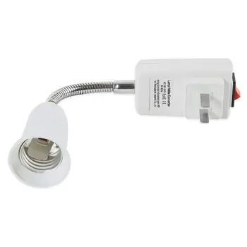 E27 Adaptor de Priza cu intrerupator On/Off pentru a NE Plug,Flexibil Extensie Bec Lampa Titularul Converter
