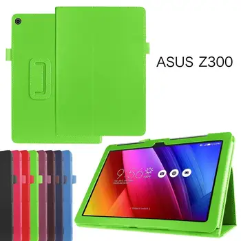 Funda Capa Caz Acoperire pentru ASUS ZenPad 10 Z301MFL Z301ML Z301 Z300C Z300M Z300CL Z300 Tablet 10.1 inch, din Piele Pu Caz Suport Pahar
