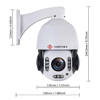 IMPORX 5MP 20X Zoom Wireless Umanoid de Recunoaștere Automată de Urmărire PTZ Camera IP HD 2592*1944P Build-in Wifi de Securitate CCTV aparat de Fotografiat