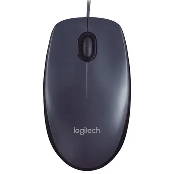 Logitech M90 USB cu Fir Mouse-ul Ergonomic Design Mouse-ul Optic Optic Clasic de Birou Acasă Universal Mouse-ul pentru Laptop PC Desktop