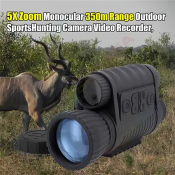 LS-650 6 X 50 720P 350M Gama Infraroșu Viziune de Noapte Ochelari de Vedere Monoculare Foto Video Recorder DVR pentru Outsport Camera de Vânătoare