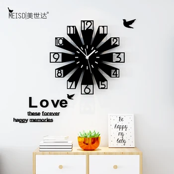 Mare 3D NOI Geometrice Creative Mare Ceas de Perete cu Design Modern Acasă Decorative, Ceasuri de Perete Ceas de Acasă Decorare Camera de zi