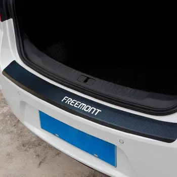 Masina Portbagajul din Spate Placa de Paza Autocolant pentru FIAT Freemont din Piele PU Anti-Zero Proteja Autocolant Auto Accesorii Auto