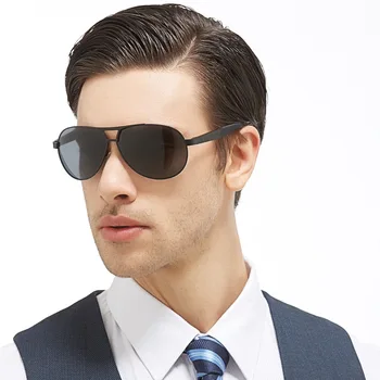 Mens de Aviație ochelari de Soare Polarizat permis de Ochelari Polarizati de Conducere Ochelari de Soare Cadru Metalic oculos de sol masculino UV400