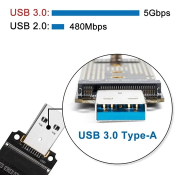 NVME la Adaptorul USB 3.0 Portable SSD M. 2 NVME pentru Carduri USB 10 Gbps PCIe 3x2 Link-ul pentru Samsung 970/960 EVO/PRO NVME SSD
