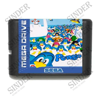 Pengo 16 biți MD Carte de Joc Pentru Sega Mega Drive Pentru Genesis