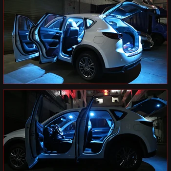 Pentru 2017 2018 2019 2020 KIA RIO 4 Gheață Albastru Canbus Lampă cu LED-uri Auto Bec Interior Pachet Kit Harta Dom Portbagaj Lumina Placa de 2 Buc