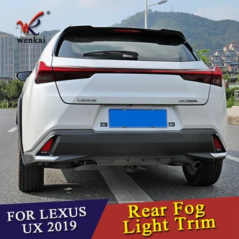 Pentru Lexus UX ZA10 UX200 UX250h 2018 2019 ABS Cromat Lumini de Ceață Spate Capac Cadru Trim 2 BUC Masina de Styling, Accesorii