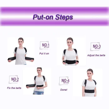 Stil nou Corector de Postura Curele pentru Femei, Bărbați și Copii Umăr Cifoza Bretele de Sprijin pentru Cocoașă Suport Lombar T0183SHE