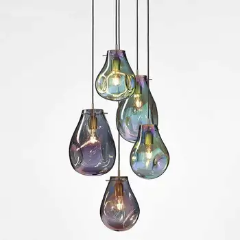 Stilul Industrial arta restaurant săpun candelabru de sticlă Nordic simplu creativ magazin de cafea cameră model bubble ball lampa