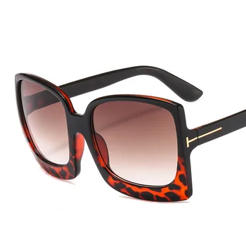 Supradimensionat Pătrat Sunglasse Femei 2019 Vintage Negru T Cadru Soare Galsses Barbati Brand de Lux ochelari de soare UV400 Noua Moda