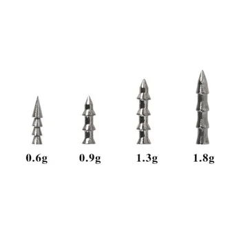 TSURINOYA Pescuit Duce Sinker 0,6 g 0,9 g 1.3 g 1.8 g Tungsten din Oțel Introduce Greutate de Plumb Moale pentru Momeală de Pescuit Accesoriu Plomb Peche