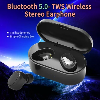 TWS Cască Bluetooth 5.0 Adevărat fără Fir Căști Cu Microfon Handsfree Pentru xiaomi Redmi airdots Cască setul cu Cască Stereo