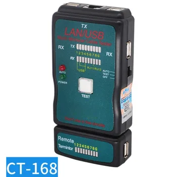 USB Multifuncționale de Rețea, Cablu de Telefon BNC On-off Tester de Cablu Cablu CT-168 Tester Inginer de Rețea Instrument de