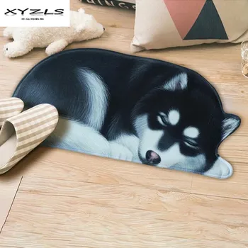 XYZLS Creative 3d Câine Forma Covoraș Anti-alunecare de Covoare pentru Living Covoare pentru Dormitor Bucatarie Baie Etaj Mat